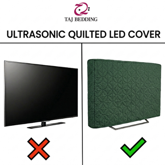 Ultrasonic Quilted LED Cover Dust Proof - Green