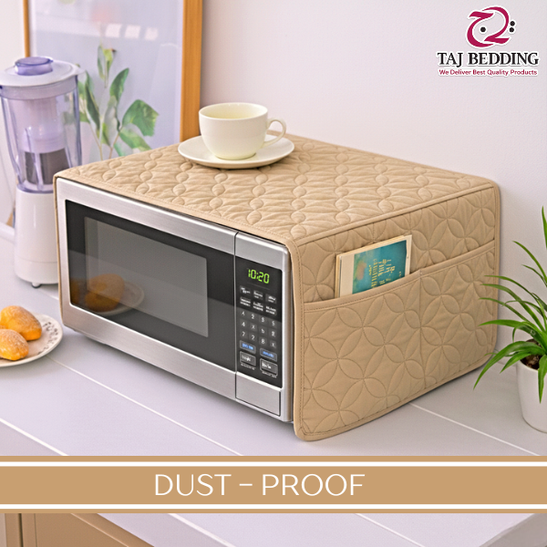 Ultrasonic Quilted Microwave Oven Cover With Pockets - Skin