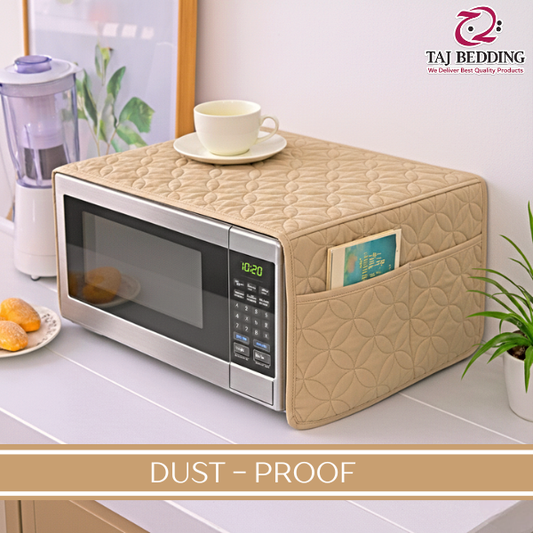 Ultrasonic Quilted Microwave Oven Cover With Pockets - Skin
