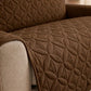 Ultrasonic Quilted Sofa Covers Chocolate Brown