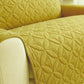 L Shape Ultrasonic Quilted Sofa Covers Golden Skin