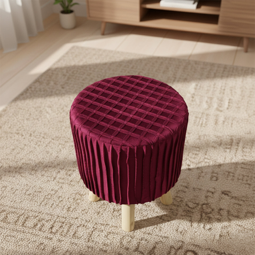 Wooden stool round shape Designed
