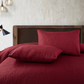 Spiral Vibes  3 Pcs Ultrasonic Bedspread - Maroon