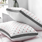 Pack of 2 luxury Decorative pillows - Red & Grey