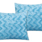 Zigzag Fur Cushion Cover Ferozi