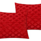 Zigzag Fur Cushion Cover Red