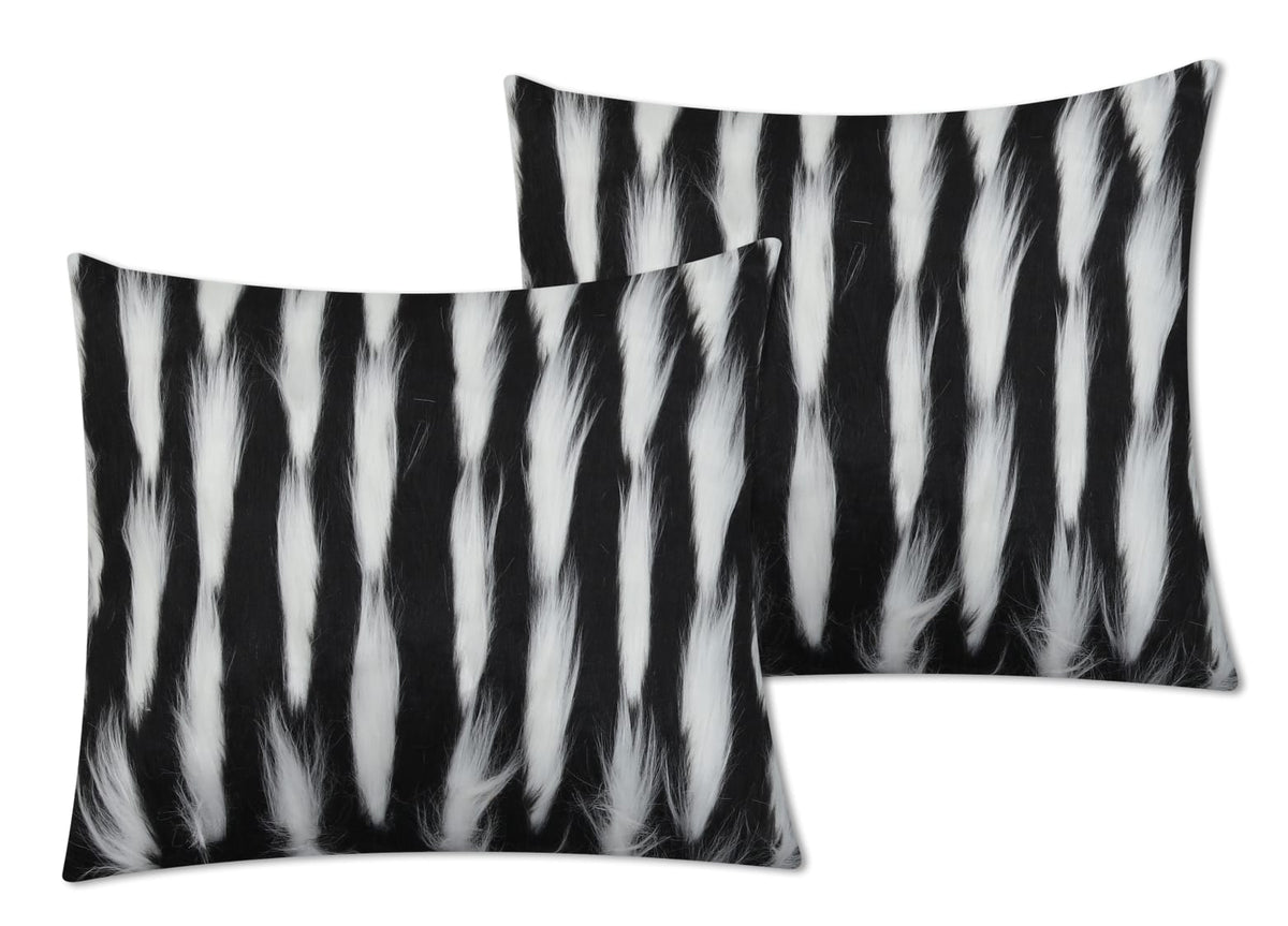 Bird Feather Cushion Cover Black