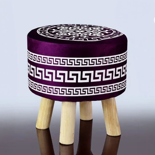 Wooden stool Versace Designed