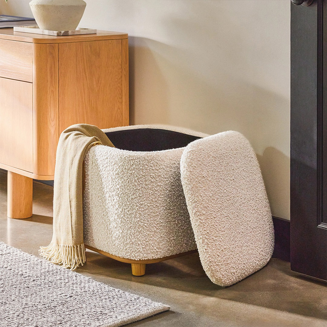 Wooden stool with Storage space