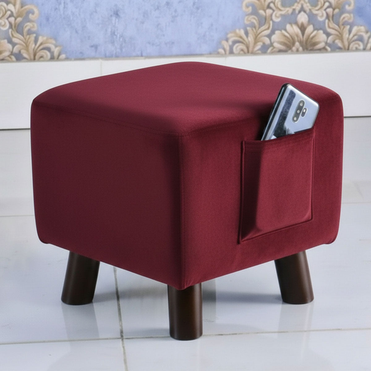 Wooden stool square shape Designed