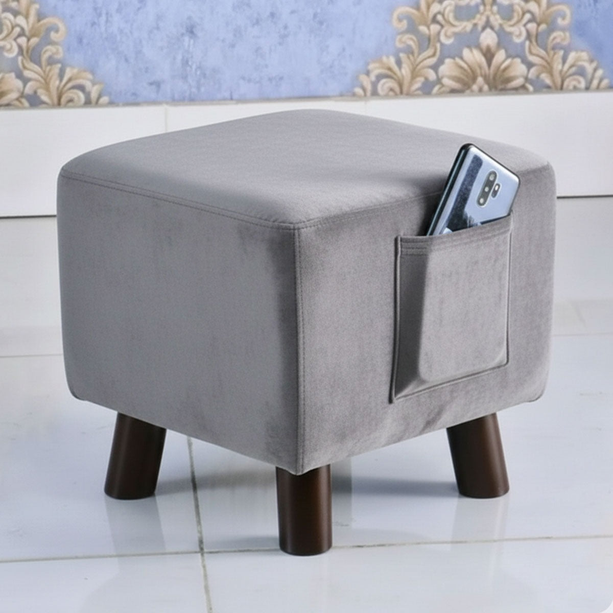 Wooden stool square shape Designed