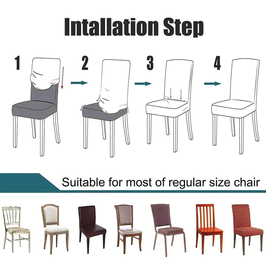 Zebra Chair Cover Copper Brown
