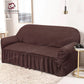 Zebra Sofa Cover Dark Brown