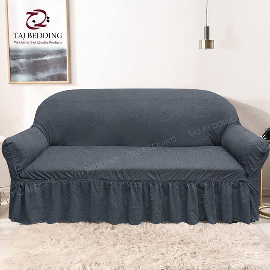 Zebra Sofa Cover Grey