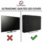 Zigzag Ultrasonic Quilted LED Cover Dust Proof - Black