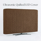 Zigzag Ultrasonic Quilted LED Cover Dust Proof - Coffee