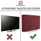 Zigzag Ultrasonic Quilted LED Cover Dust Proof - Maroon