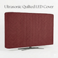 Zigzag Ultrasonic Quilted LED Cover Dust Proof - Maroon