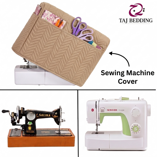 Zigzag Ultrasonic Quilted Sewing Machine Cover Dust Proof - Skin