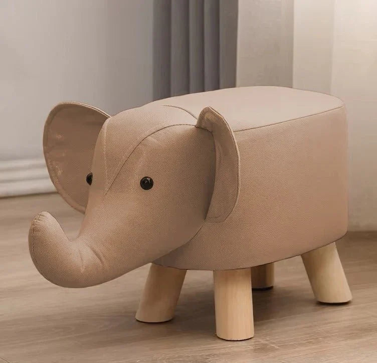 Wooden Stool Elephant Shaped Designed
