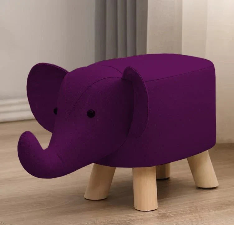 Wooden Stool Elephant Shaped Designed