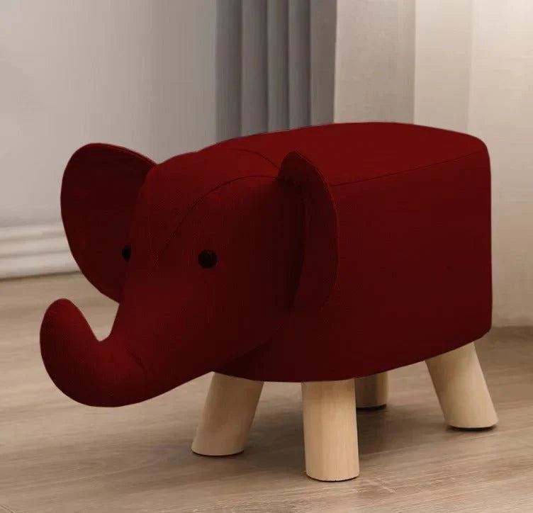Wooden Stool Elephant Shaped Designed
