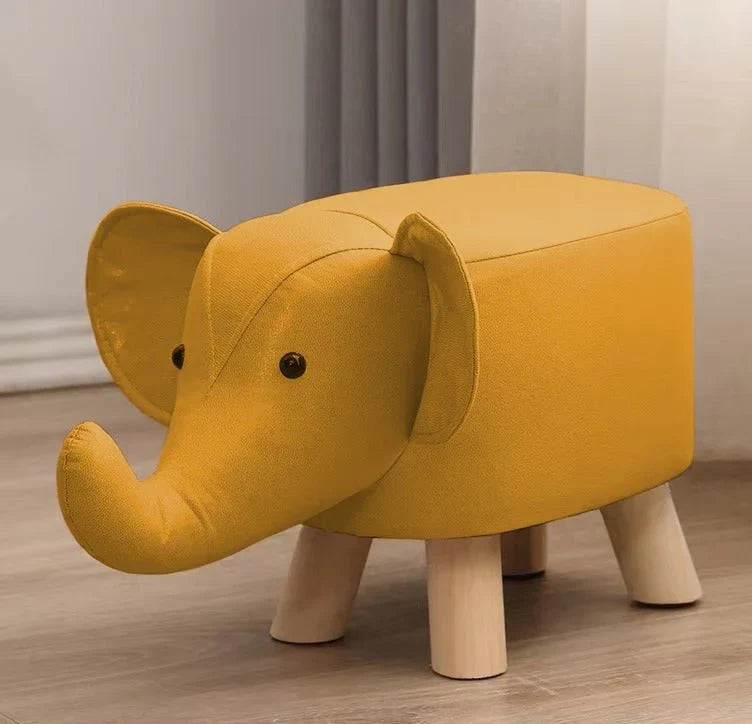 Wooden Stool Elephant Shaped Designed