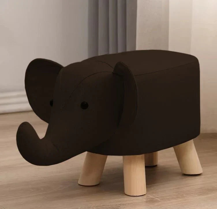 Wooden Stool Elephant Shaped Designed